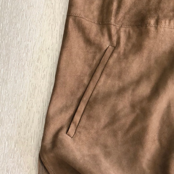 VINCE. Sleeveless Suede Tunic Dress Size 4 - Picture 8 of 8